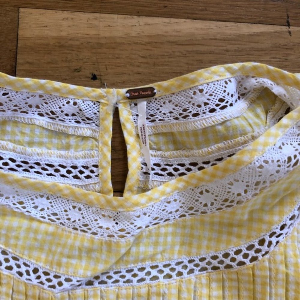 Free People Sunny Day Gingham Dress Size XS - Picture 5 of 6